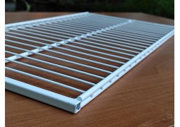 Полиця з проволоки, гардеробна 600х300мм (біла)